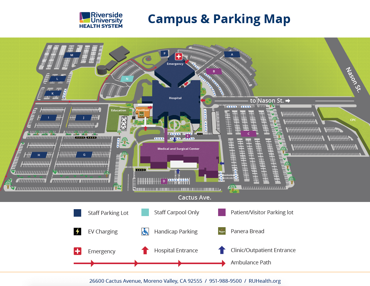 Parking Riverside University Health System